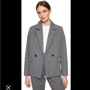 Anine Bing Becky Herringbone Blazer